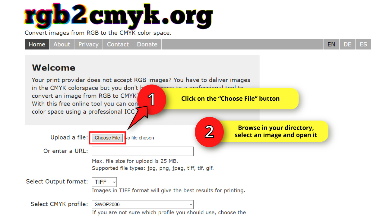 How to Convert RGB to CMYK without Photoshop Step 2