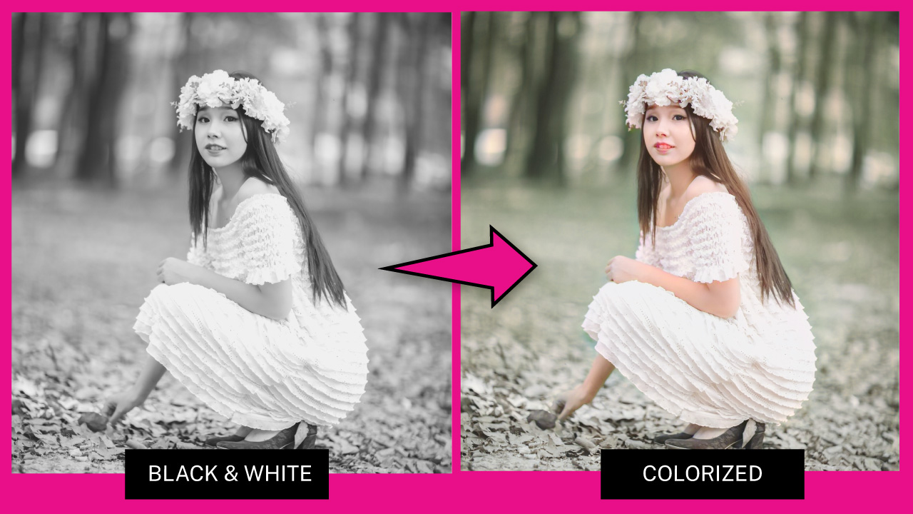 How to Colorize a Black & White Photo Using Img2Go App The Result