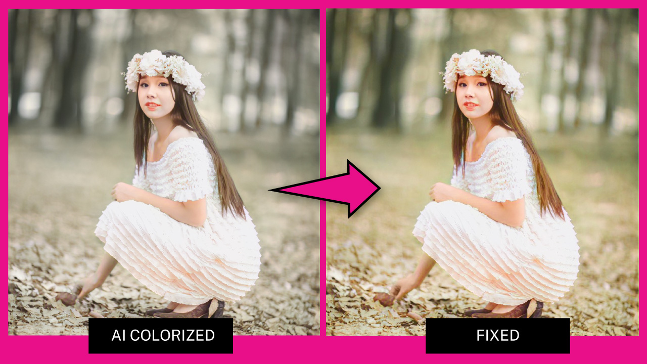 How to Fix Colorized Images Using Pixlr App The Result