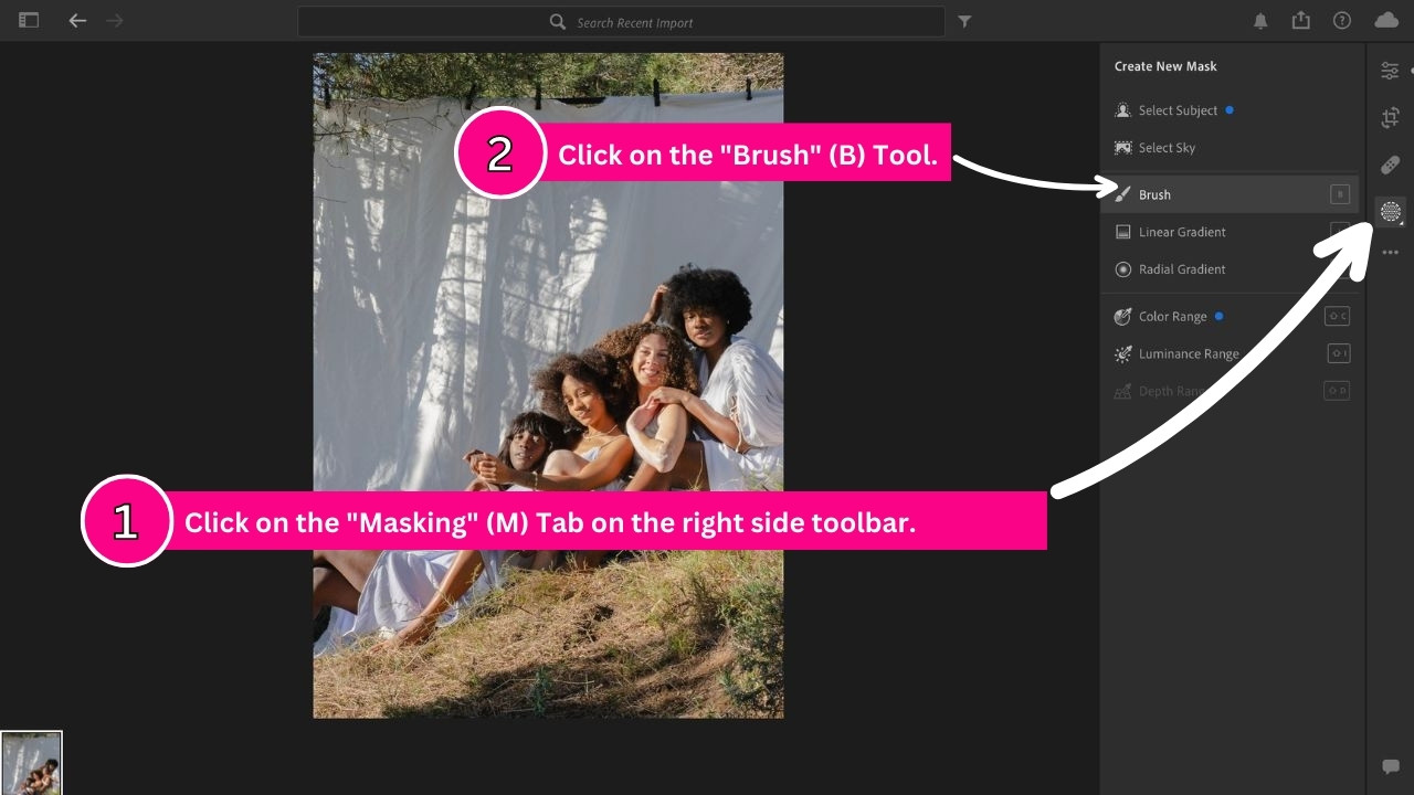How to remove shadows in Lightroom. Step 4