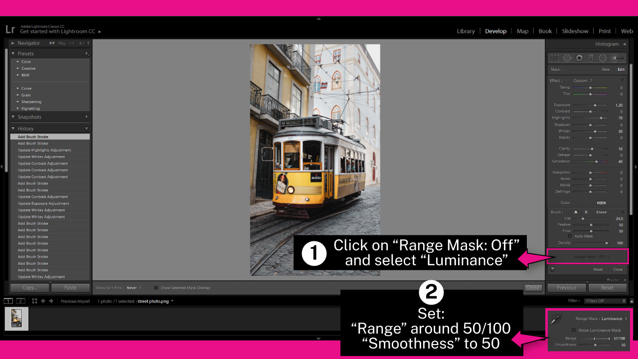 How to To Dodge and Burn in Lightroom Step 5