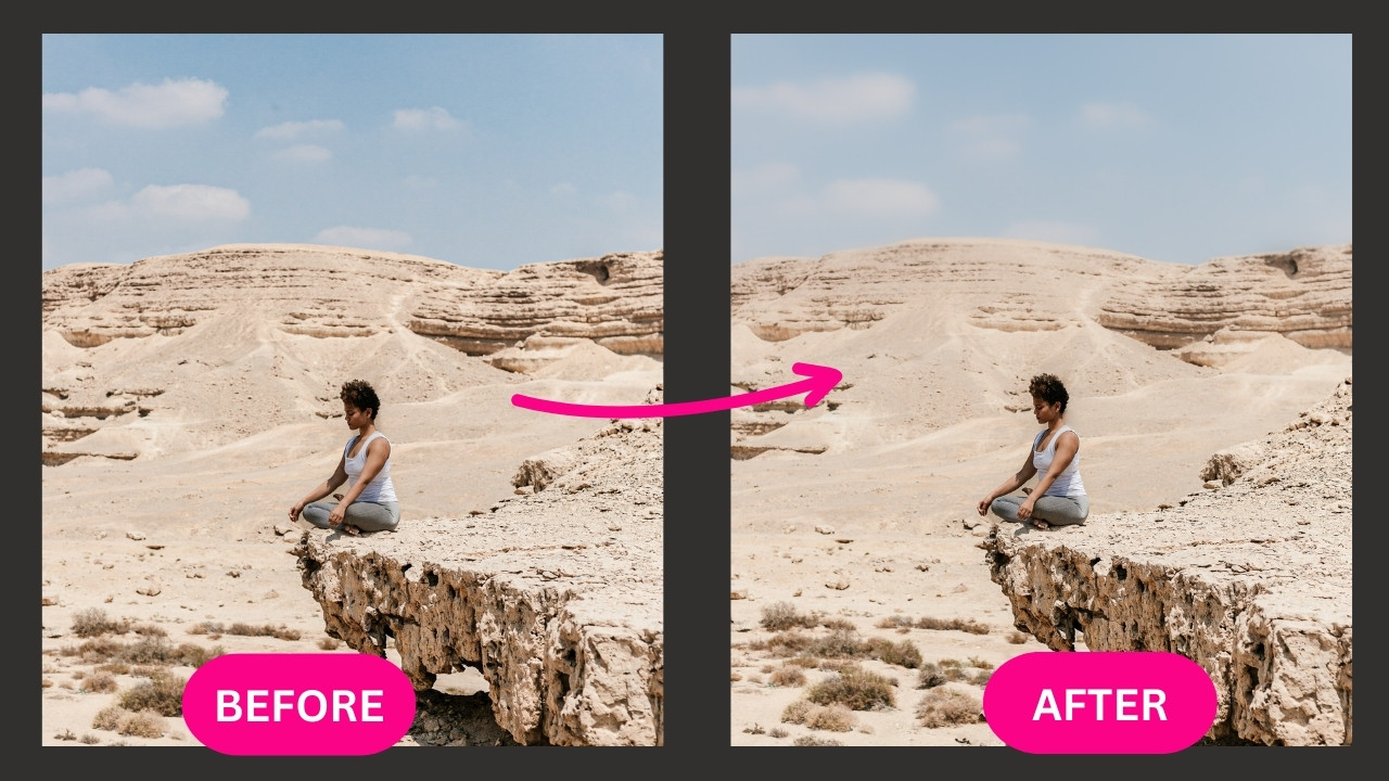 How to blur the background of an image in Lightroom Final Before and After