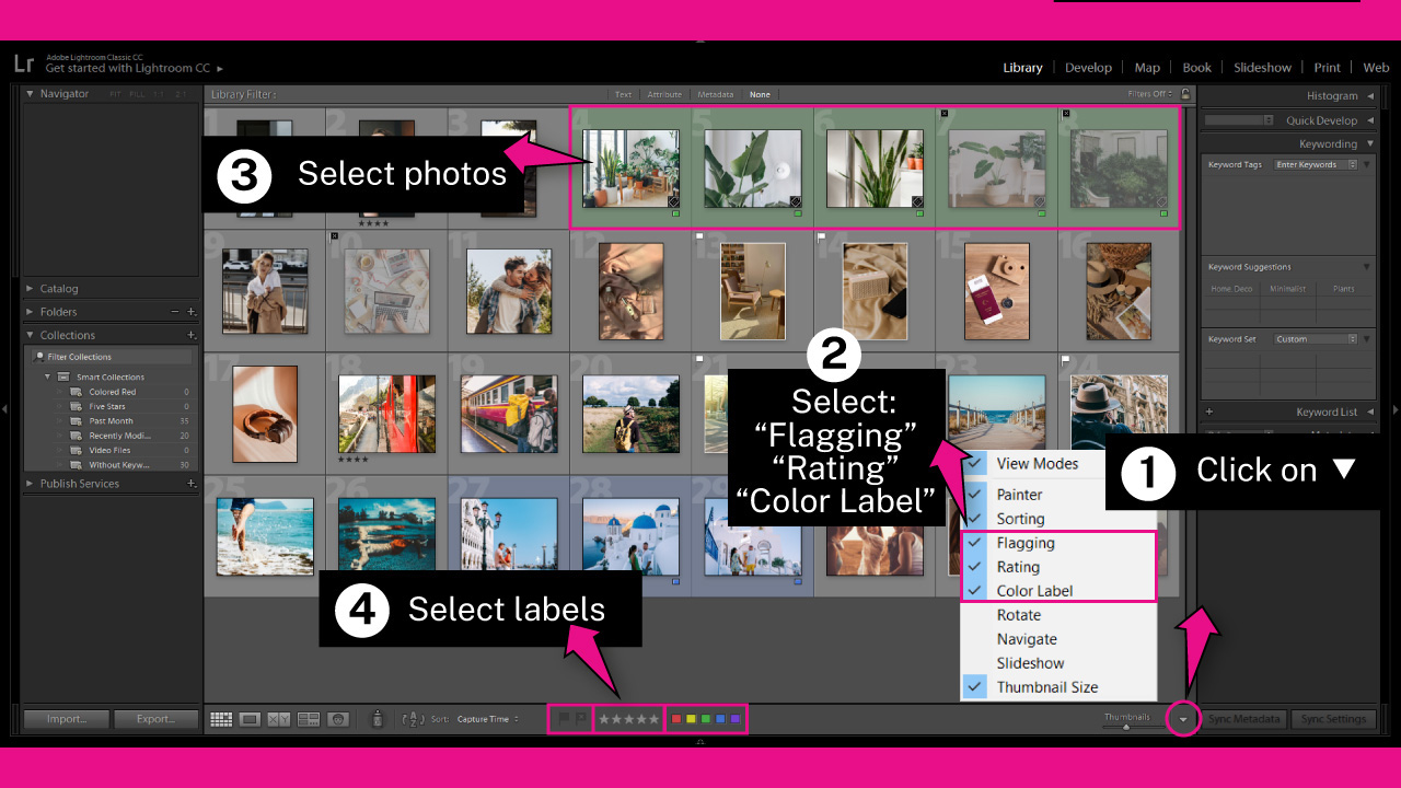 5. Organize Photos by Labels in Lightroom (Flags, Stars and Colors)