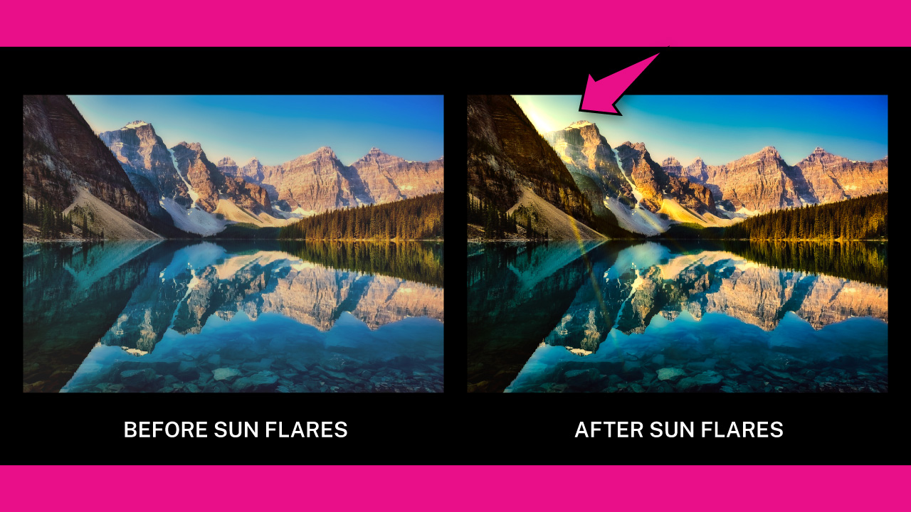 How to Add Sun Flares in Lightroom The Result