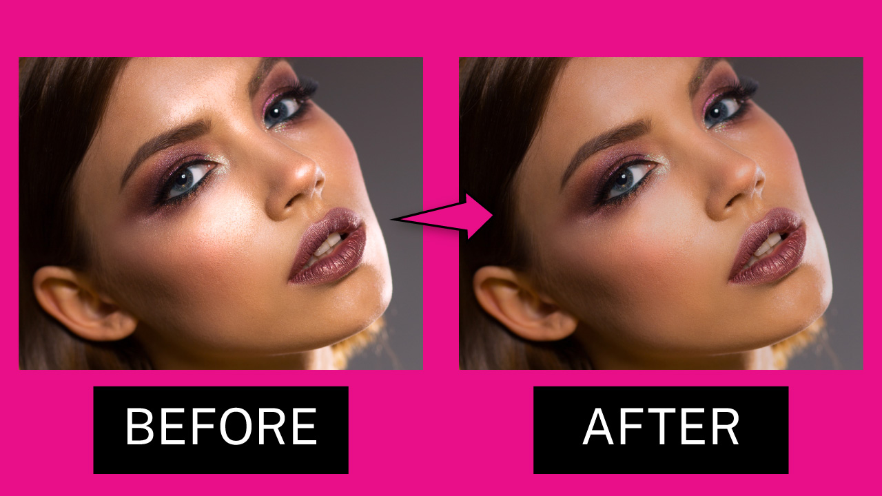 How to Get Rid of Shine on Face Using Photoshop The Result